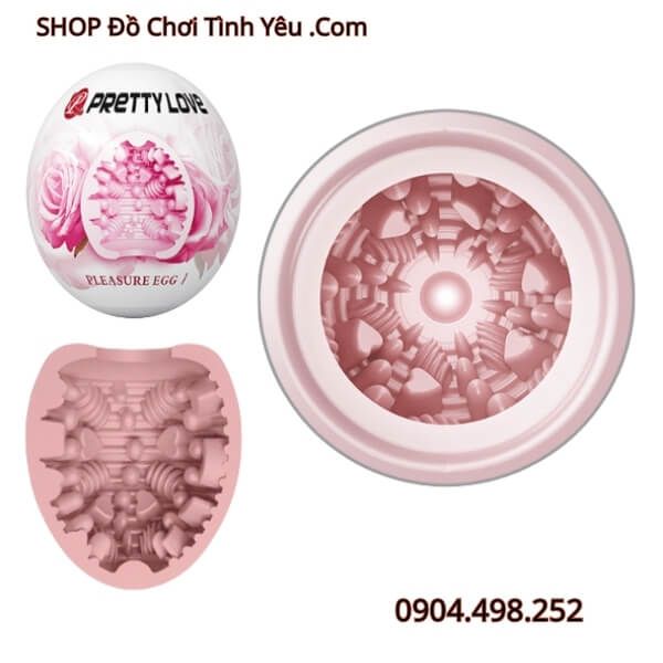 Trứng Thủ Dâm Thiết Kế Kênh 3D Nhiều Điểm Nổi PLEASURE EGG