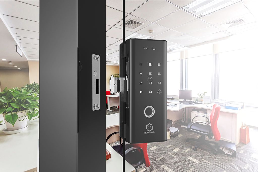 TOP MẪU KHÓA CỬA THÔNG MINH CAO CẤP HOMESHEEL DÀNH CHO CỬA KÍNH