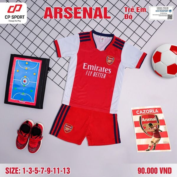 Bộ bóng đá trẻ em CLB Arsenal Đỏ