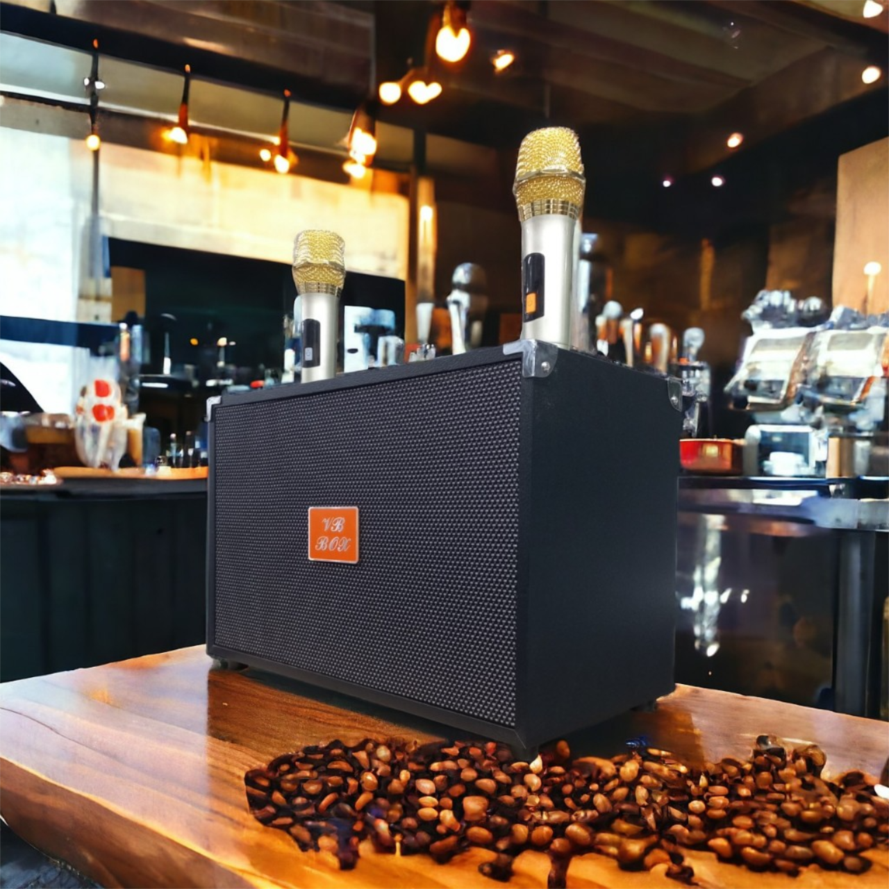 VB 668 2025 Loa Karaoke Xách Tay Kèm 2 Micro