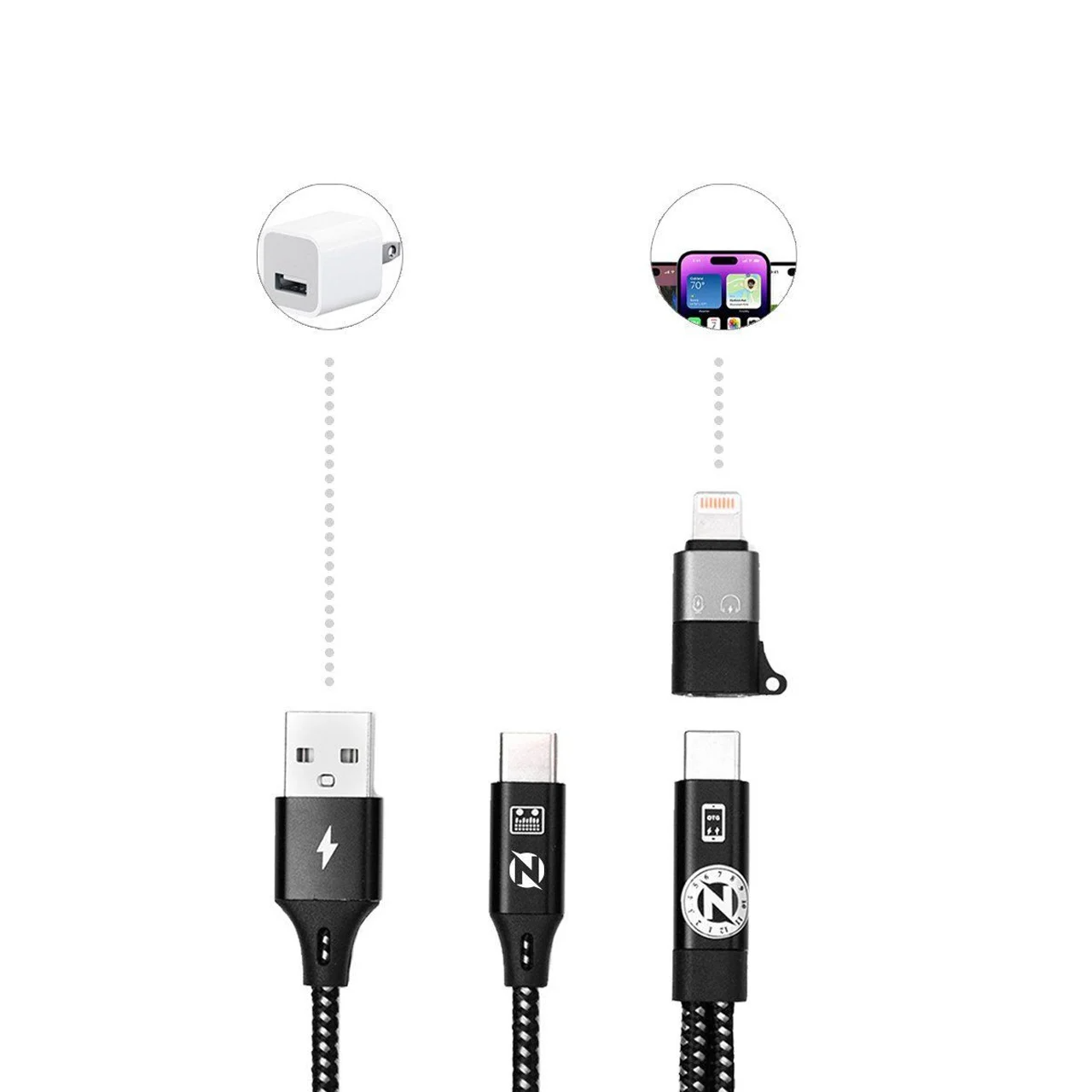 Dây NMC OTG LT04 Cáp kết nối đa năng