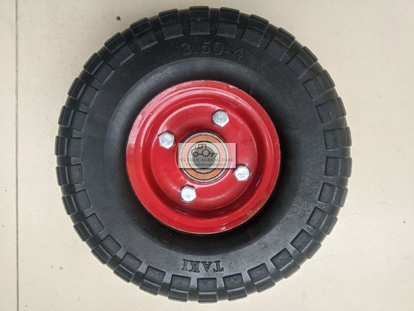 Bánh xe đẩy cao su đặc 25cm có vòng bi