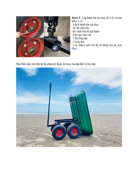 Bản hướng dẫn lắp ráp xe kéo đa năng thùng nhựa FATECH