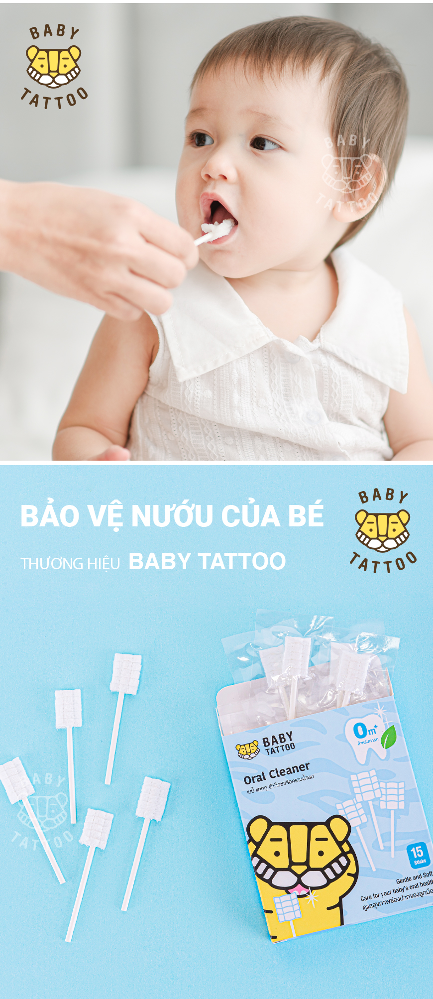 rơ lưỡi cho bé baby tattoo
