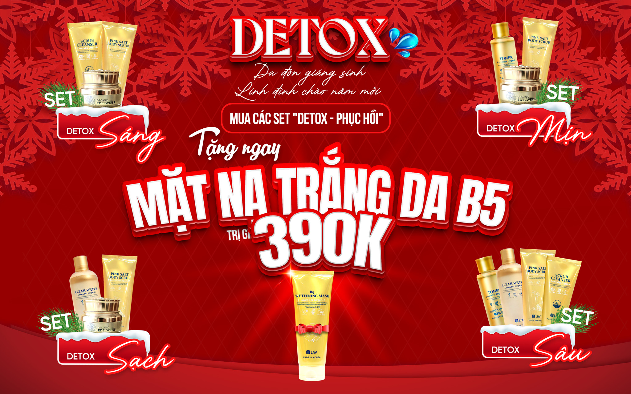 Detox Da ĐÓn GiÁng Sinh Linh ĐÌnh ChÀo NĂm MỚi – Linhnhamcosmetics