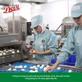 Trứng từ trang trại sản xuất sau khi đã được xử lý ,làm sạch và khử trùng bằng tia UV công nghệ Châu Âu
