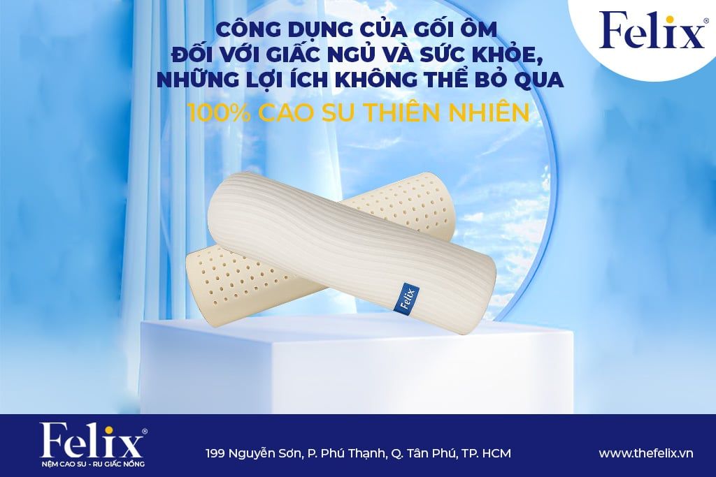 CÔNG DỤNG CỦA GỐI ÔM ĐỐI VỚI GIẤC NGỦ VÀ SỨC KHỎE - NHỮNG LỢI ÍCH KHÔNG THỂ BỎ QUA