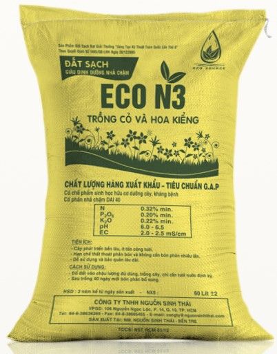 Eco N3 – Giá Thể Giàu Dinh Dưỡng Nhả Chậm - Đất Sạch Trồng Hoa, Các Loại Hoa Kiểng Và Thảm Cỏ