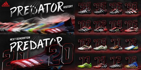 Nhìn lại 25 năm lịch sử dòng giày đá bóng adidas Predator