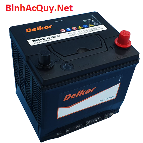 Bình ắc quy khô Delkor 50D20L (12V-50AH)