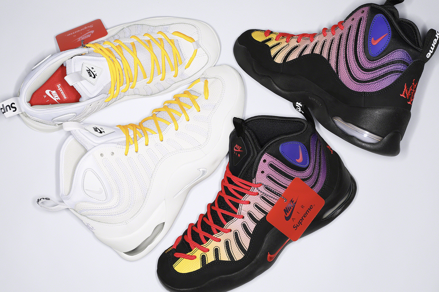 Cung ng m nhin man k t h p m i gi a Supreme x Nike Air Bakin Heat Factory