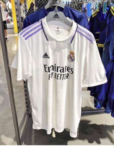 In áo bóng đá Real Madrid mẫu mới 2022- 2023 sân nhà và sân khách