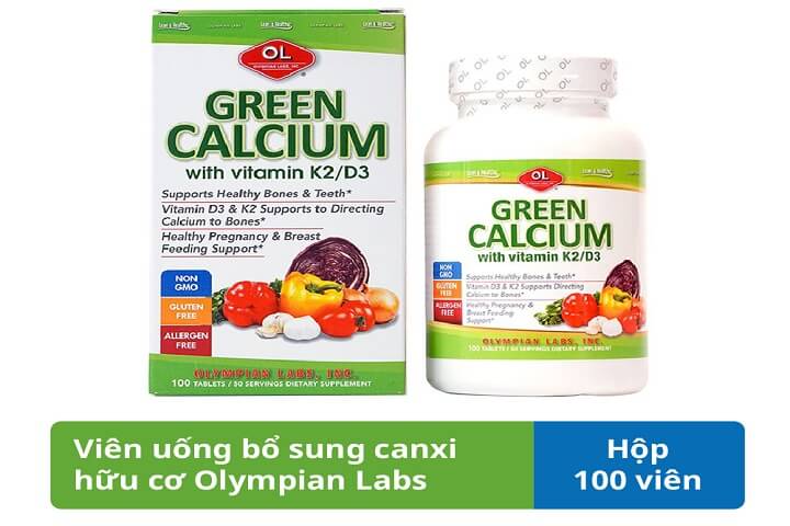 Canxi hữu cơ Green Calcium Olympian Labs