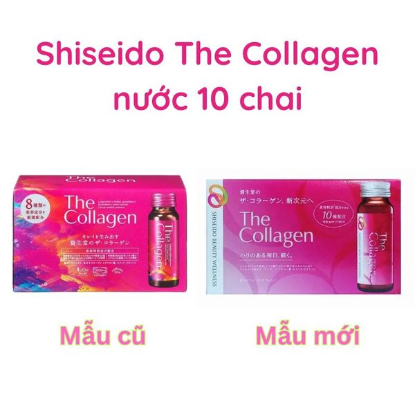Nước uống Shiseido The Collagen 1000mg hộp 10 chai mẫu mới