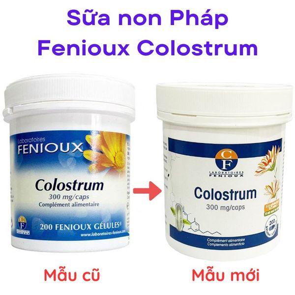 sữa non Fenioux Colostrum Pháp 200 viên mẫu mới