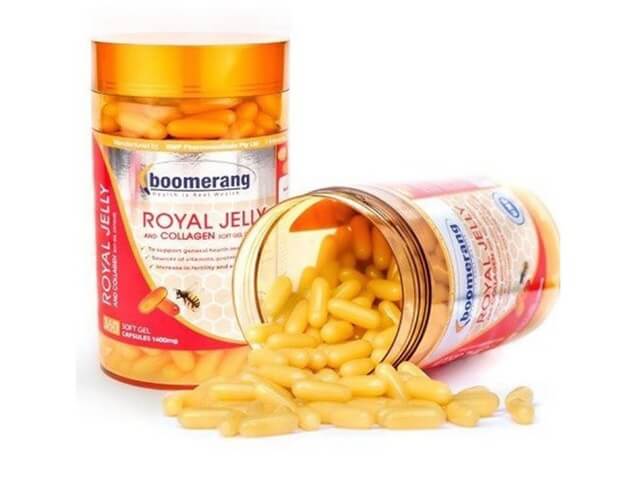 Boomerang Royal Jelly and Collagen là sản phẩm tuyệt vời từ sữa ong chúa nguyên chất tự nhiên của Úc