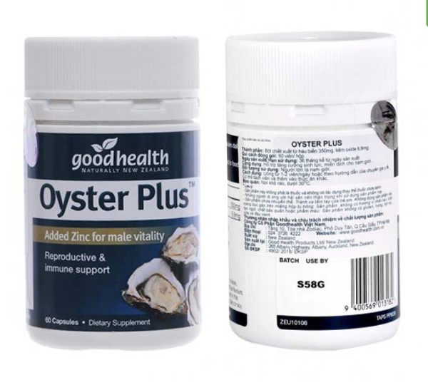Tinh chất hàu Oyster Plus Goodhealth 60 viên