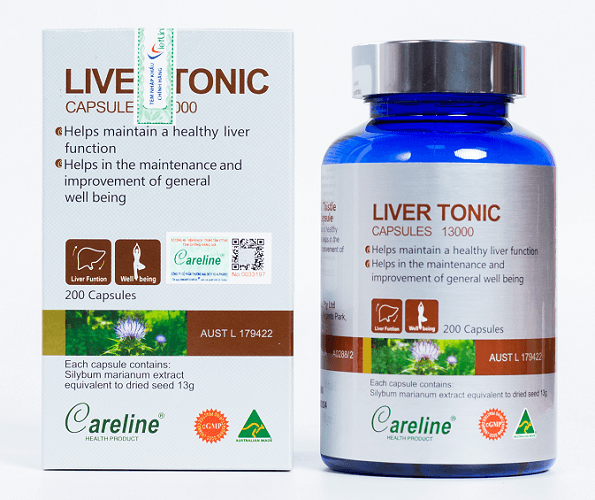 Viên uống bổ gan, giải độc gan Liver Tonic Careline 13000mg Úc