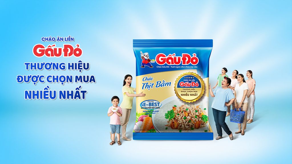 Viện Kỷ lục đề cử Best Việt Nam (Best Plus): Sản phẩm nội địa bán chạy tại Việt Nam (2019 - 2020) - Phần 32 - GẤU ĐỎ: Nhãn hiệu cháo ăn liền bán chạy nhất Việt Nam