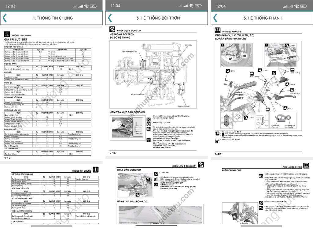Tài liệu xe Tiếng việt