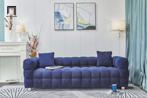 sofa băng, sofa văng, ghế sofa vải lông cừu, sofa 2m, sofa màu xám đậm, ghế sofa cao cấp, sofa cho sảnh chờ