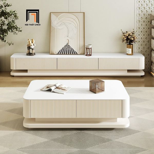 bàn trà sofa phòng khách chữ nhật 1m x 60 màu trắng, bàn sofa gia đình sang trọng