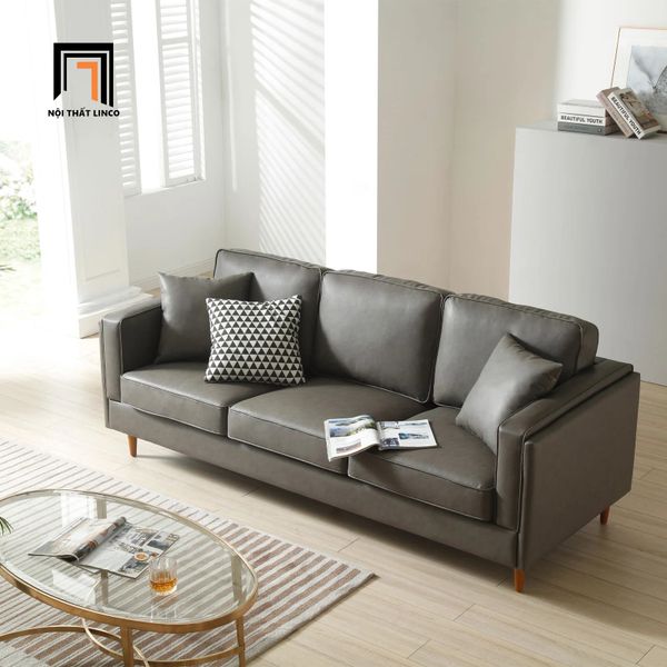 sofa, ghế sofa, sofa băng, sofa văng, ghế sofa băng bọc da, sofa da 2m, sofa 3 nệm ngồi, ghế sofa giá rẻ