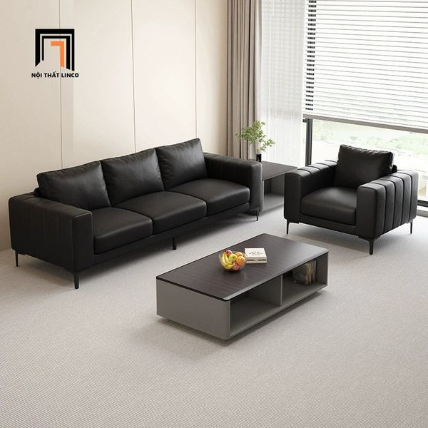 sofa, ghế sofa, sofa băng da chống trầy, sofa băng màu đen, ghế sofa băng 2m1, sofa băng cao cấp