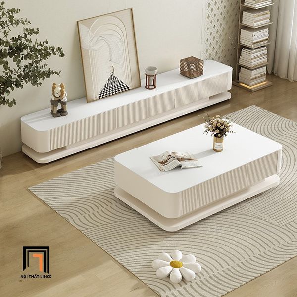 bàn trà sofa phòng khách chữ nhật 1m x 60 màu trắng, bàn sofa gia đình sang trọng