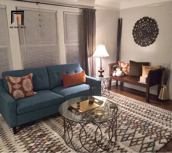 sofa, ghế sofa, sofa băng, sofa văng, ghế sofa vải nỉ xanh lá, sofa băng giá rẻ, sofa băng nhỏ gọn 1m9