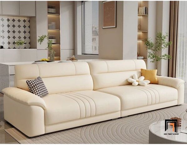 sofa, ghế sofa, bộ ghế sofa, ghế sofa da giả màu xám ghi, bộ ghế sofa 2m4 phòng khách hiện đại, sofa trẻ trung