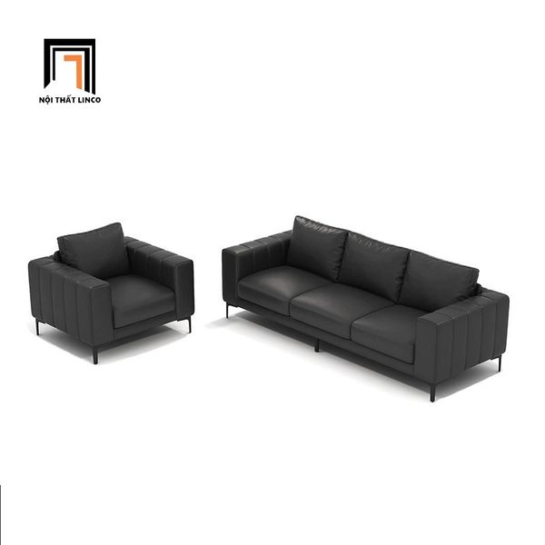sofa, ghế sofa, sofa băng da chống trầy, sofa băng màu đen, ghế sofa băng 2m1, sofa băng cao cấp