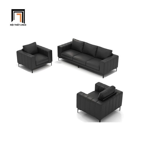sofa, ghế sofa, sofa băng da chống trầy, sofa băng màu đen, ghế sofa băng 2m1, sofa băng cao cấp