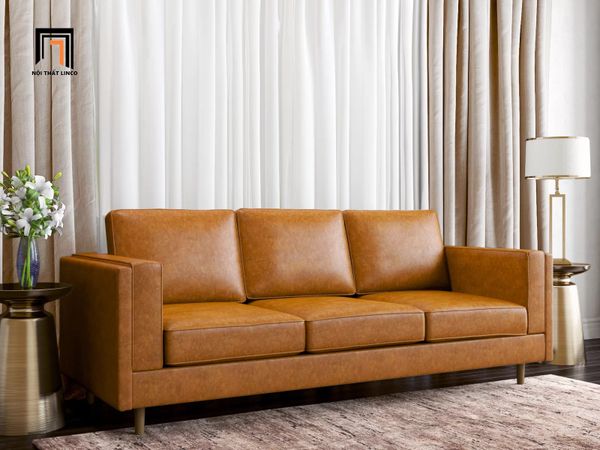 sofa, ghế sofa, sofa băng, sofa văng, ghế sofa băng bọc da, sofa da 2m, sofa 3 nệm ngồi, ghế sofa giá rẻ