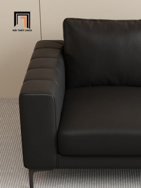 sofa, ghế sofa, sofa băng da chống trầy, sofa băng màu đen, ghế sofa băng 2m1, sofa băng cao cấp