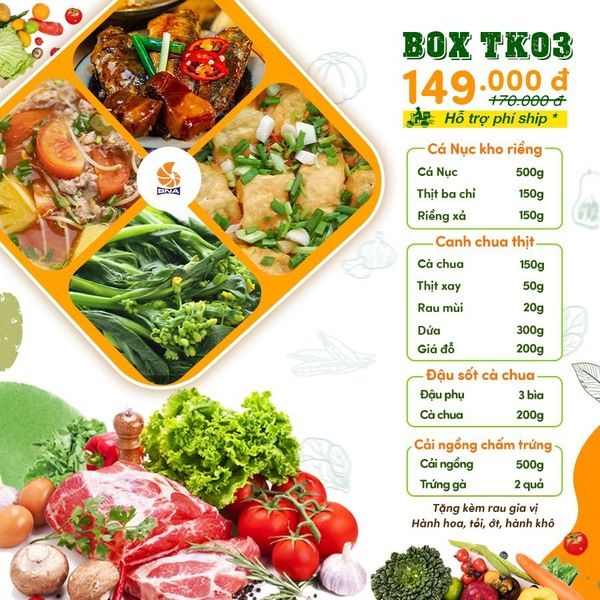 BOX thực phẩm sạch 149k