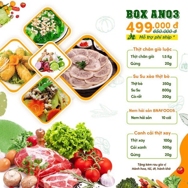 BOX thực phẩm sạch 499k