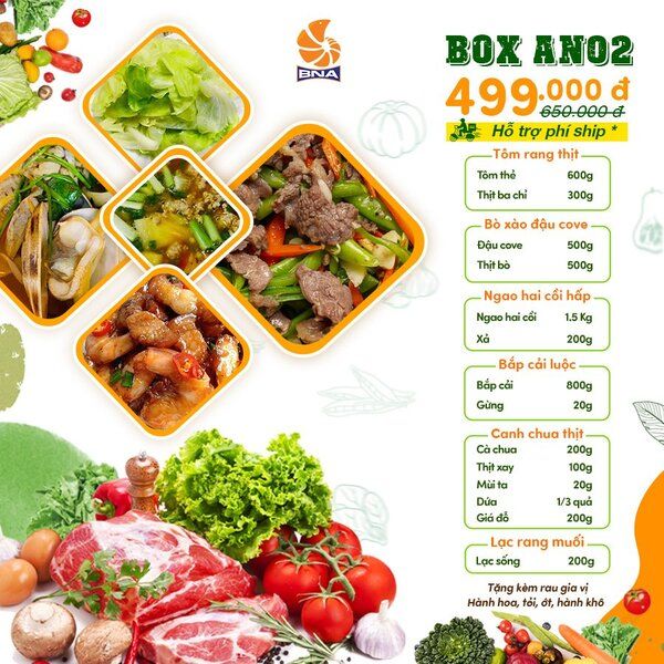 BOX thực phẩm sạch 499k