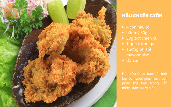 hàu chiên giòn