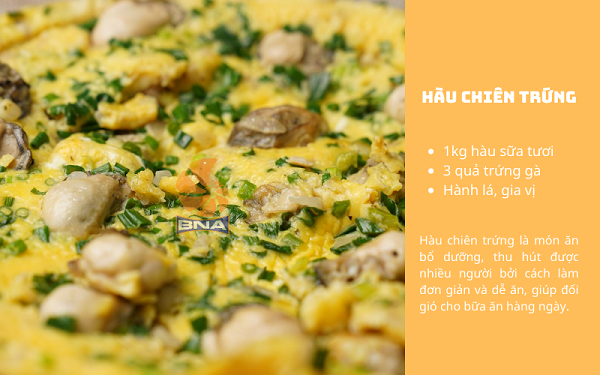 hàu chiên trứng