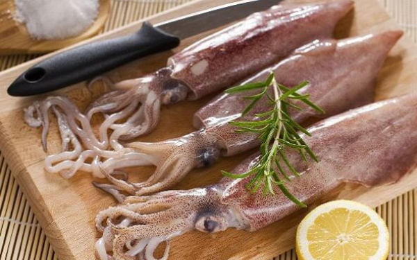 Mực ống chiên mắm