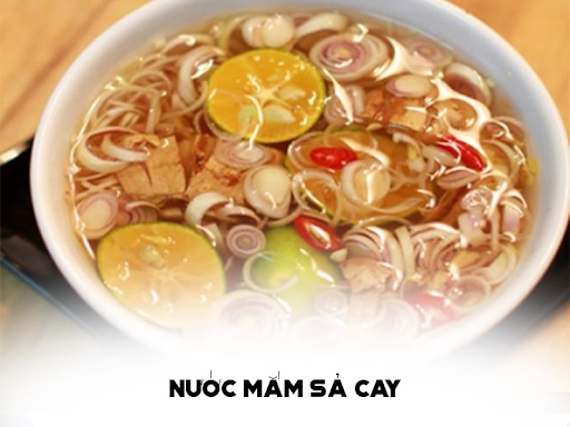 nước mắm chấm ốc luộc