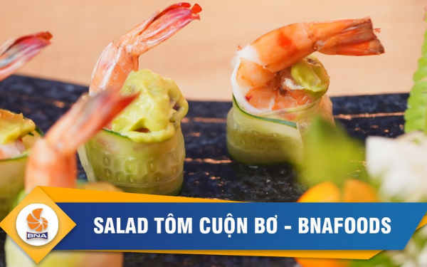 Salad tôm cuộn bơ