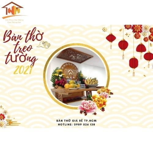 Cập nhật mới nhất các mẫu bàn thờ treo tường hot 2021
