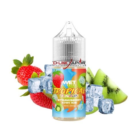 Wet Liquids - Tropical Fusion Strawberry Kiwi Ice(Dâu Kiwi Lạnh) Salt Nic 30ml