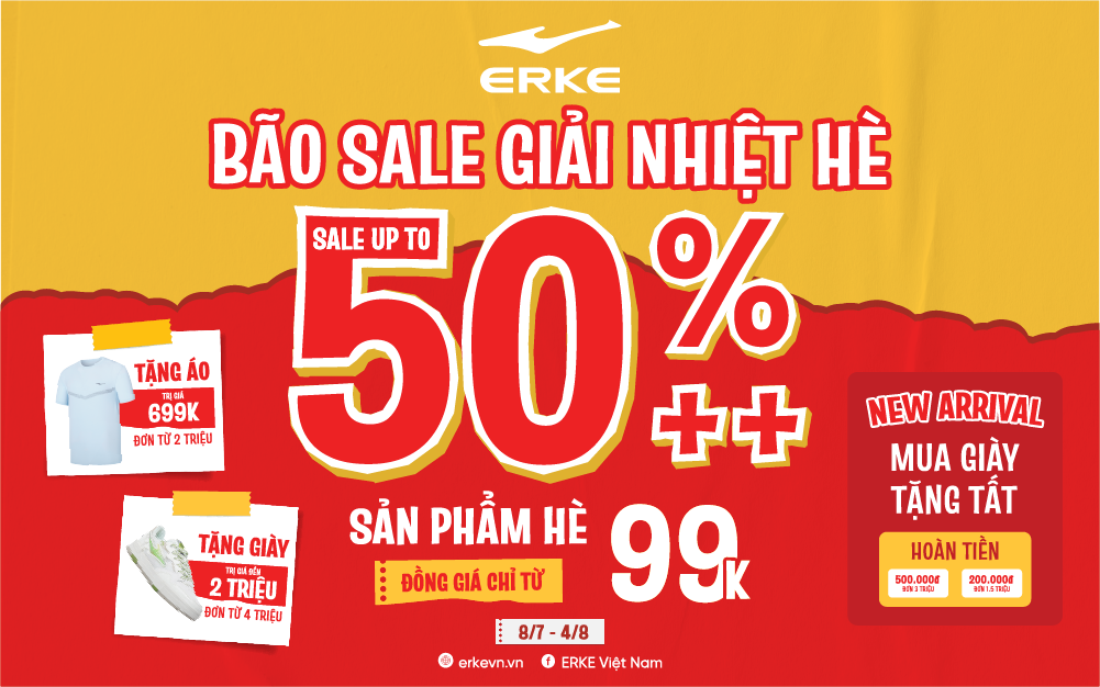 GIẢI NHIỆT MÙA HÈ VỚI CƠN BÃO SALE ĐẶC BIỆT TỪ 8/7 – 4/8