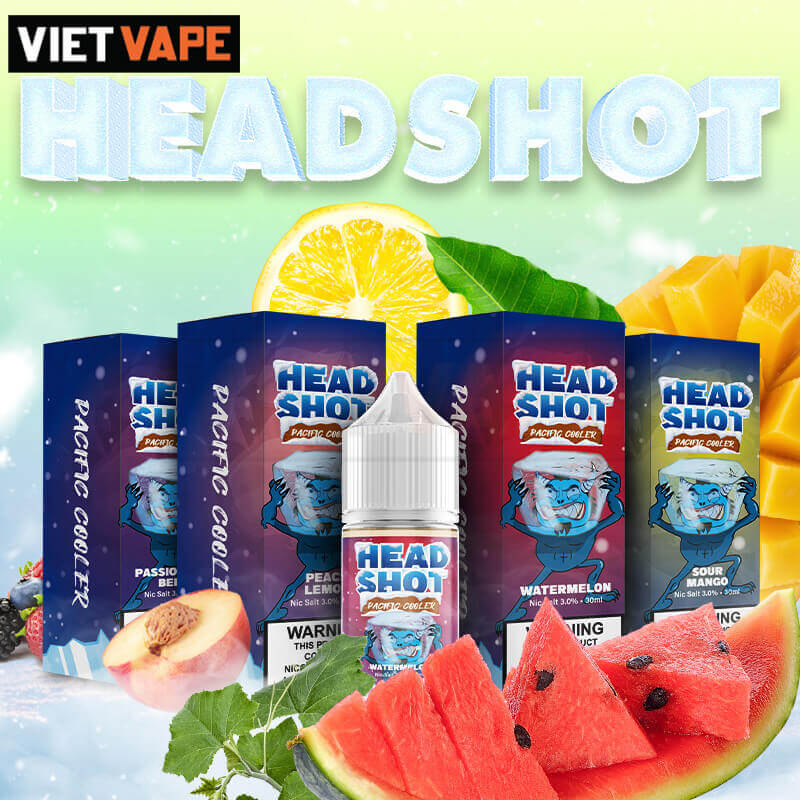 Head Shot Chanh Dây Quả Mọng Salt Nic 30ml Tinh Dầu Pod