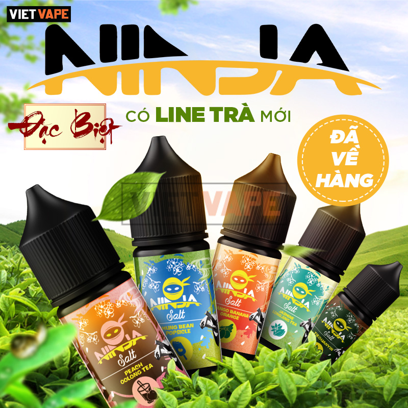 Ninja Sữa Dừa Đậu Xanh Salt Nic 30ml Tinh Dầu Vape Ngon