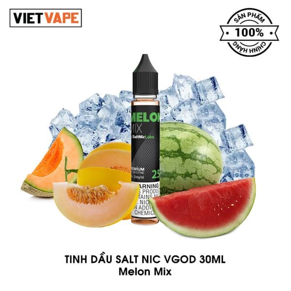 VGOD Melon Mix Salt Nic 30ml Tinh Dầu Pod Mỹ Chính Hãng