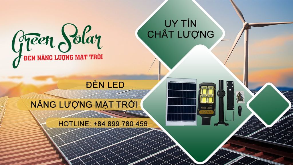 Đèn đường led năng lương mặt trời có cấu tạo như thế nào ?